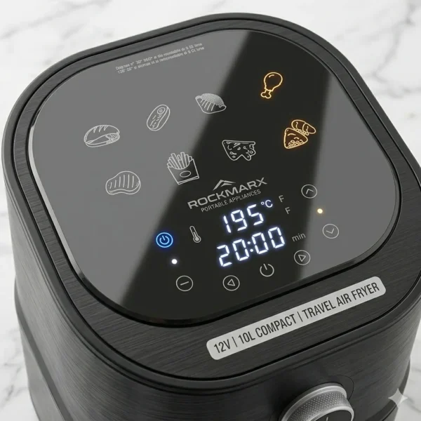 A5fc4f3b0cb7443ce999a71094737f396Z.webp 12V 2.5L Portable Electric Air Fryer 200W | Oil-Free Cooker for Camping, Travel & Trucks