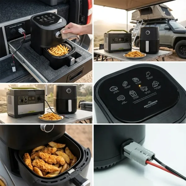 Ac5d515f1b46b491689941b71b0f66ae3p.webp 12V 2.5L Portable Electric Air Fryer 200W | Oil-Free Cooker for Camping, Travel & Trucks
