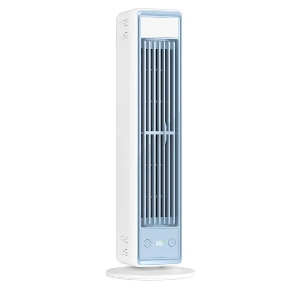 3600mAh USB Rechargeable Bladeless Tower Fan | Quiet Desktop Fan with Remote Control
