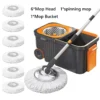 S13af21598ba141ebacc3ef09b02ff48cu.webp Spin Mop & Bucket Set with 6 Replacement Heads | Hands-Free Self-Wringing Floor Mop