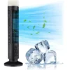 S2103ad2abb684f91b893dd14d070396ba.webp M02K Portable Bladeless Air Cooler Fan | USB Tower Fan with LED Display