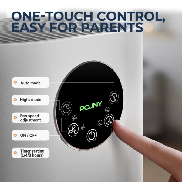 2-in-1 Air Purifier & Humidifier | H13 True HEPA Filter for Allergies, Pet Hair & Smoke