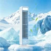 3600mAh USB Rechargeable Bladeless Tower Fan | Quiet Desktop Fan with Remote Control