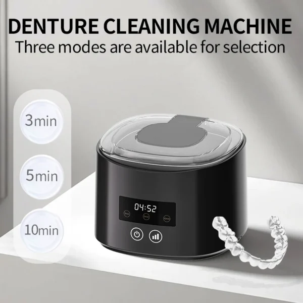 S497c1422de1f4355a9dd29dbb0d6aeb6Z.webp 50kHz USB Rechargeable Ultrasonic Cleaner | Multi-Purpose Cleaner for Retainers, Dentures & Jewelry