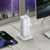 12-Outlet Tower Power Strip with Surge Protection, 2 USB-A, 2 USB-C & 2m Extension Cord (AU Plug)