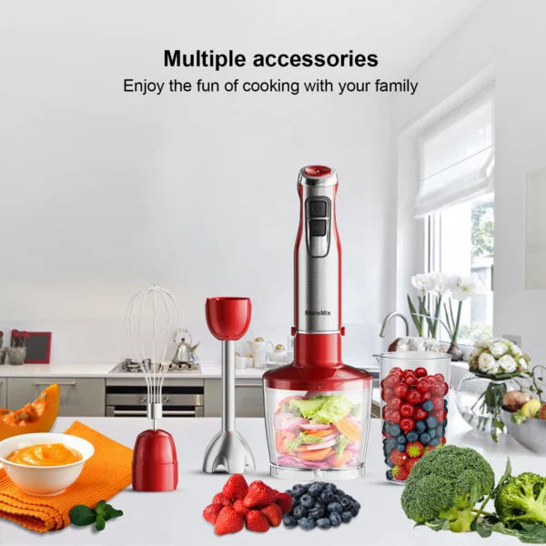 S4ad9b0631fab4a99973e38a40e89c6b2y.webp BioloMix 4-in-1 1200W Hand Stick Blender | Stainless Steel Immersion Mixer & Chopper