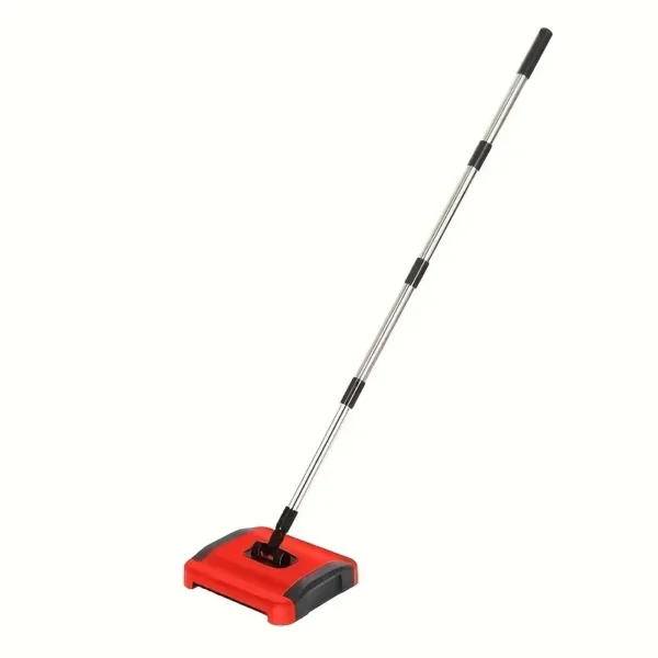 S5291d3177f5746118f2df86c88665090F.webp Hand Push Carpet & Floor Sweeper | Manual Cleaner for Pet Hair, Dust & Debris