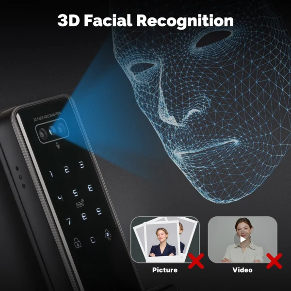 S5c2211ffc8594b9181b5ccf12ad3a512G.webp MOES Tuya Wi-Fi Smart Door Lock with Facial & Palm Vein Recognition | Fingerprint, Password, IC Card & App Unlock