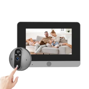 S5eed48ca96914098abbf8638cf7569d9Q.webp Tuya Smart 5" Digital Peephole Doorbell Camera | 10000mAh Battery, 3–4 Months Standby