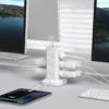 12-Outlet Tower Power Strip with Surge Protection, 2 USB-A, 2 USB-C & 2m Extension Cord (AU Plug)
