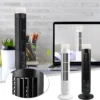 S76ca1795eb244a79b1d444a55d9f53efm.webp M02K Portable Bladeless Air Cooler Fan | USB Tower Fan with LED Display