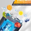 S86d597cc0b3c404ca3b9def86f20d713f.webp 450ml Portable USB Rechargeable Juicer Blender | Wireless Smoothie Maker with Stainless Steel Blades