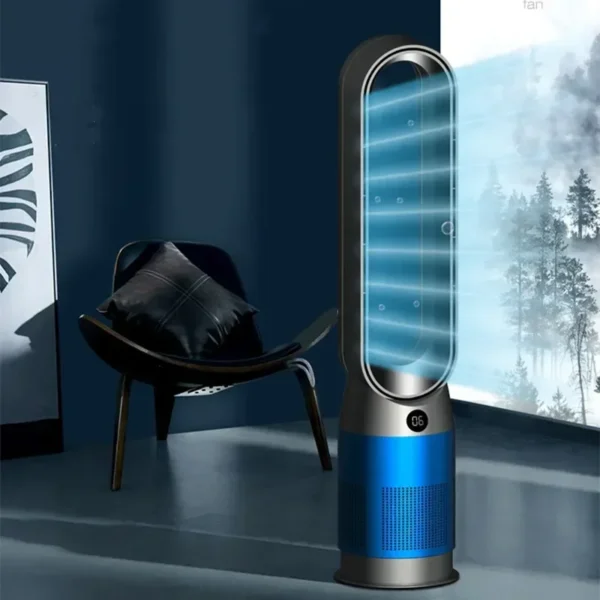 S8949cb247d0343a5acb4252df5cd5d589.webp 42-Inch Bladeless Tower Fan & Heater | Cooling, Heating & Air Purification