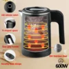 S8cf10e8fe6f8486ca92a20bef9579ed7l.webp 0.8L Portable Electric Travel Kettle | Stainless Steel Water Boiler for Tea & Coffee