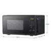 S8dac2db9c72245359eec33cce29f2facz.webp 700W Countertop Microwave Oven with LED Display & Kitchen Timer | Black