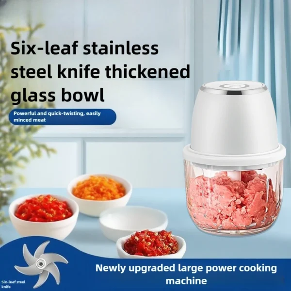 Sa1097d4c37da43bdb4ee748c63dd1ce4q.webp 350ml USB Electric Food Chopper | Multifunction Meat Grinder & Vegetable Processor