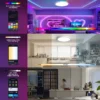 Sa24176e0735a4d37858103c0bdde453eB.webp BENEWTON Tuya Smart RGB LED Ceiling Light | App, Alexa & Google Voice Control