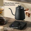 Saa6537c2c1a54b3aa975bc389de5ec910.webp 1L Smart Gooseneck Electric Kettle | Temperature Control Pour-Over Coffee Kettle