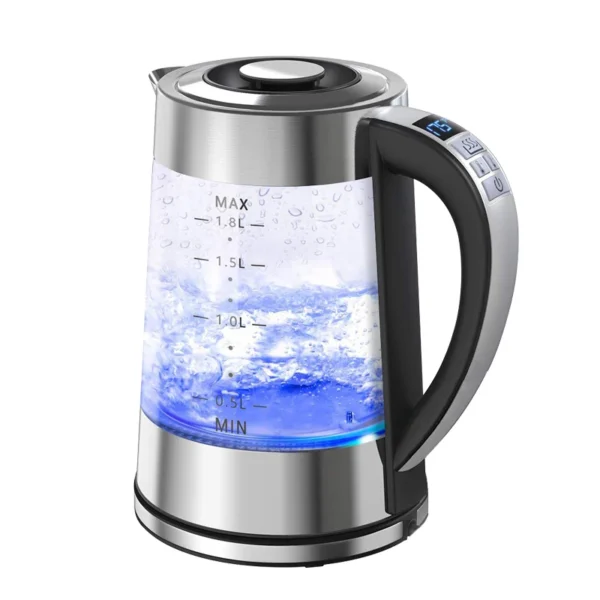 Sba02edb35a254d9d8740d6e6183ea24dT.webp 1.8L Smart Thermostatic Electric Glass Kettle | Auto Temperature Control for Home & Office