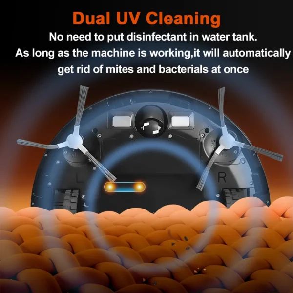 Sbb31e6dfbd95467bba27c62644cc93a52.webp ABIR X9 Robot Vacuum & Mop | 6500Pa LiDAR Navigation with Multi-Floor Mapping & Dual UV Cleaning