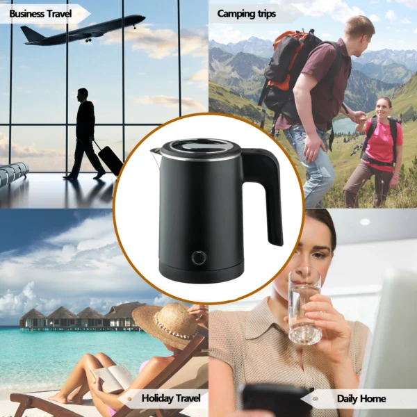 Sdc0063e3c93b4f66997eaf5d7d6686293.webp 0.8L Portable Electric Travel Kettle | Stainless Steel Water Boiler for Tea & Coffee