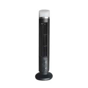 M02K Portable Bladeless Air Cooler Fan | USB Tower Fan with LED Display