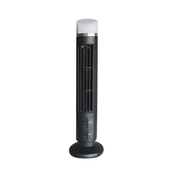 Sed21dbc33f324ddab7aa5523cab9535ff.webp M02K Portable Bladeless Air Cooler Fan | USB Tower Fan with LED Display