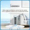 3600mAh USB Rechargeable Bladeless Tower Fan | Quiet Desktop Fan with Remote Control