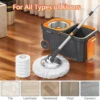 Sfb7652a1a1d64fc7a20575072c532ae2b.webp Spin Mop & Bucket Set with 6 Replacement Heads | Hands-Free Self-Wringing Floor Mop