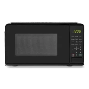 Sfe2e9a2170cf48548f43135b3362af266.webp 700W Countertop Microwave Oven with LED Display & Kitchen Timer | Black