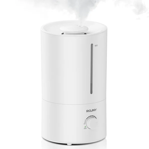ROUNY 4L Ultrasonic Air Humidifier | Quiet Humidifier with 360° Mist & Auto Shut-Off